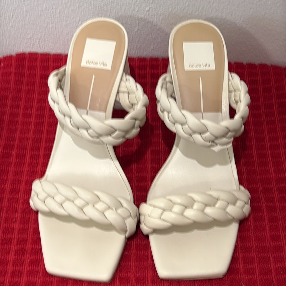 Dolce Vita Ivory Braided Sandals size 9.5 - Picture 2 of 6